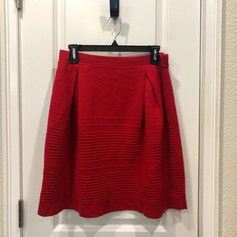[LIKE NEW] MAX&CO RED KNIT SKIRT SIZE L